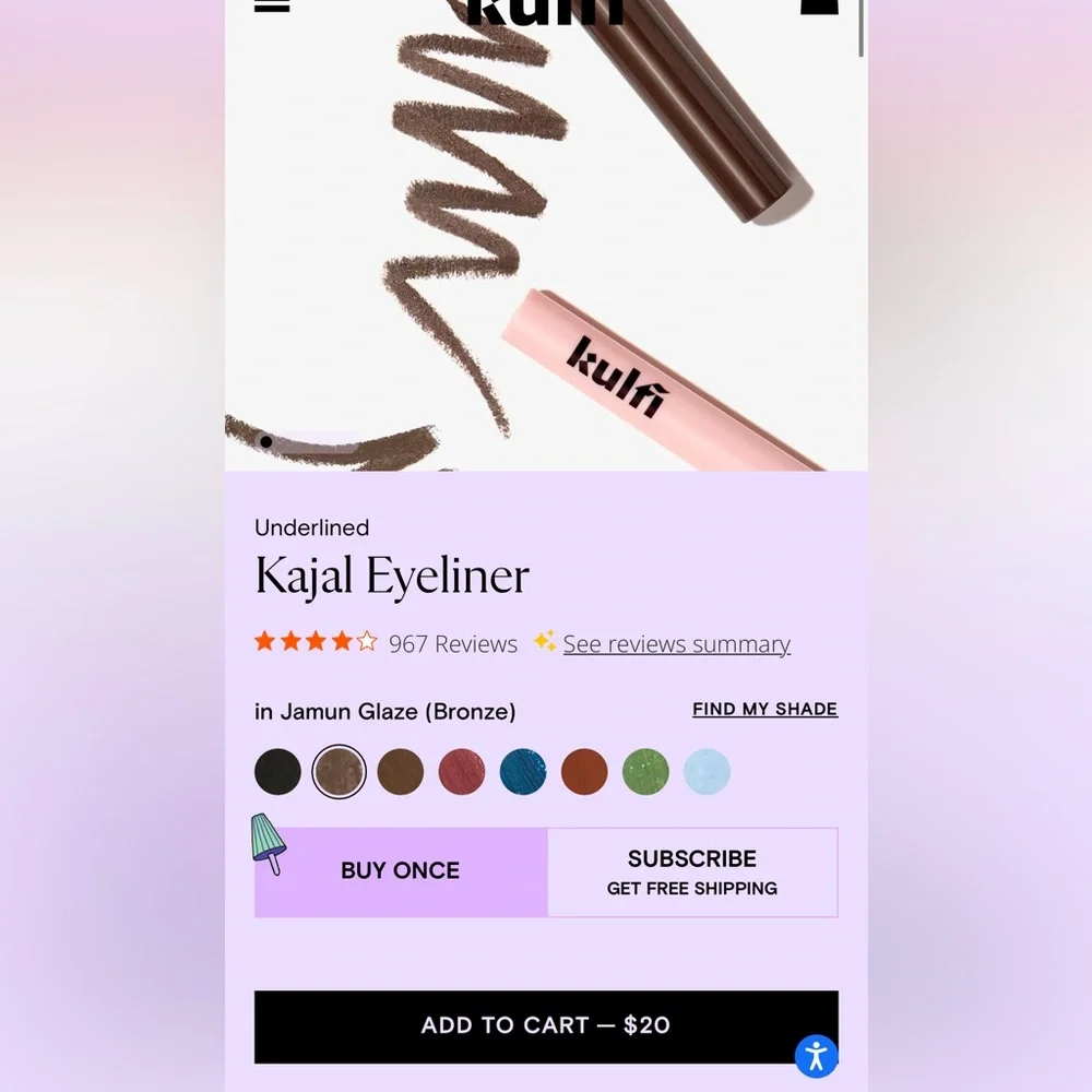 Kulfi Kajal Eyeliner Crayons